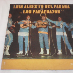 DISC VINIL LUIS ALBERTO DEL PARANA SI FORMATIA LOS PARAGUAYOS EDE094