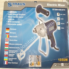 amestecator mortar mixer electric Straus Austria 1050W masina de amestecat foto