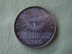 500 lire 1958 VATICAN - Argint aUNC foto