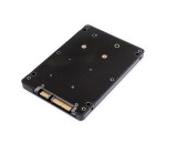 Adaptor convertor SSD mSATA la SATA cu carcasa / rack NEGRU