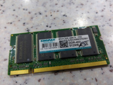 Memorie laptop 512Mb DDR-400Mhz KINGMAX foto