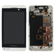 Ansamblu Rama Display Lcd cu Touch Screen Blackberry Z10 (4G LTE) nou ALB foto