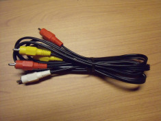 Cablu 3RCA Tata - 3RCA Tata 1,4m foto