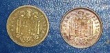 SPANIA - 1 PESETA - LOT 2 MONEDE 1953, 1975, Europa