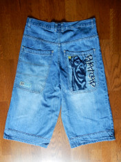 Blugi hip hop Phatcap PH Industries Breaker Jr Denim Shorts 99 Double 9; XL (48) foto