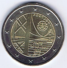 PORTUGALIA moneda 2 euro comemorativa 2016 - Podul, UNC foto