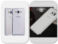 Husa silicon Ultra Thin Luxury Samsung Galaxy A7 (2016) SILVER foto