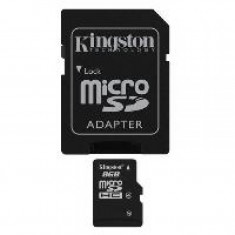 Card de memorie Kingston Micro SDHC 8 GB Clasa 4 Adaptor SD foto
