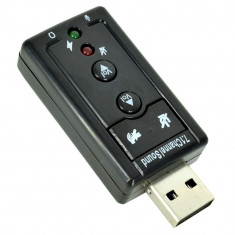 Placa de Sunet 3D Sound 7.1 USB foto