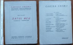 Ion Pillat, Satul meu, 1923, gravuri in lemn de I. Teodorescu Sion, editia 1