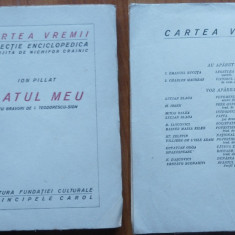 Ion Pillat , Satul meu , 1923 , gravuri in lemn de I. Teodorescu Sion , editia 1