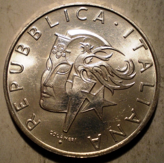 A.233 ITALIA OLIMPIADA SEUL 500 LIRE 1988 XF/AUNC ARGINT 11g 70000ex.