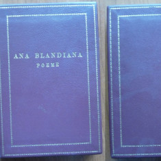 Ana Blandiana , Poeme , 1978 , ed. 1 cu autograf catre Coman , legatura piele