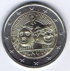 ITALIA moneda 2 euro comemorativa 2016 - Plautus, UNC foto