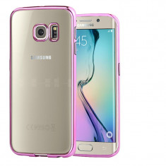 husa fashion electroplating samsung galaxy s7 - roz foto