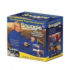 Patura din lana cu maneci Snuggie foto