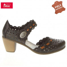 Sandale dama piele naturala RIEKER negru 40979-00 (Marime: 40) foto