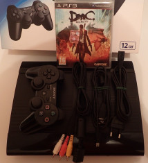 Consola Sony Playstation3 SuperSlim impecabil complet+Joc BluRay PS3 Actiune DMC foto