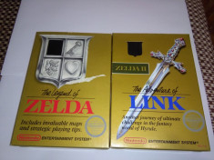 Zelda 1+2 NES, nintendo the legend of zelda, casete, jocuri, caseta foto