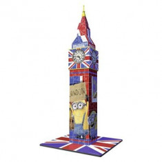 Puzzle 3D Ravensburger Big Ben Minions 216 Piese foto