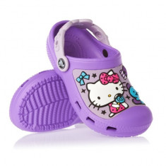 Papuci Crocs copii Hello Kitty Candy Ribbons Purple lavender (Crc12948-551) foto