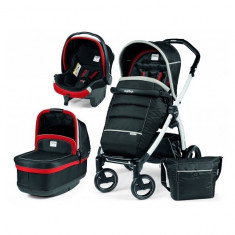 Carucior 3 in 1 Book Plus S Black and White Pop-Up Aquamarine Peg Perego foto