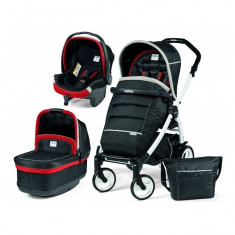 Carucior 3 in 1 Book Plus 51 Black and White Pop-Up Aquamarine Peg Perego foto