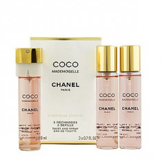 Chanel Coco Mademoiselle EDT Parfum de buzunar rezerva 3x20 ml pentru femei foto