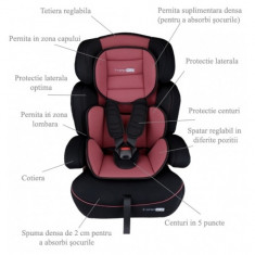 Scaun auto 9-36 kg FreeMove Brown BabyGo foto