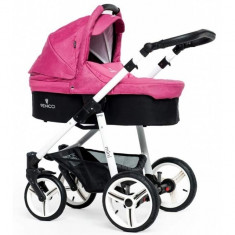 Carucior 3 in 1 Pink Cadru Alb Venicci foto