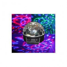 Glob disco cu lumini multicolore cu stick muzica foto