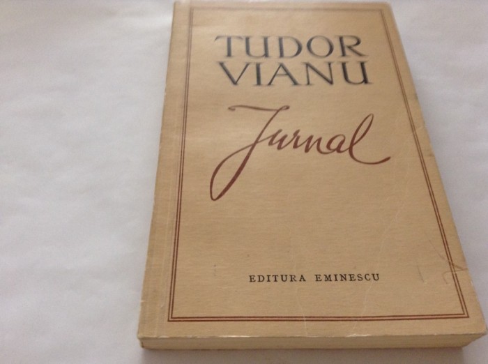 TUDOR VIANU - JURNAL,RF11/3