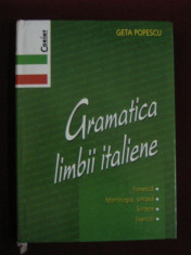 Geta Popescu - Gramatica limbii italiene - 627124 foto