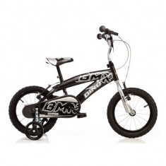 Bicicleta seria BMX 16 inch Negru Dino Bikes foto