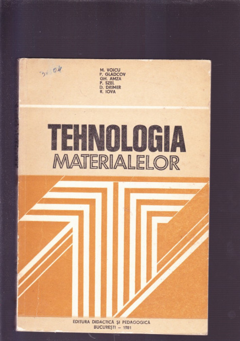 TEHNOLOGIA MATERIALELOR