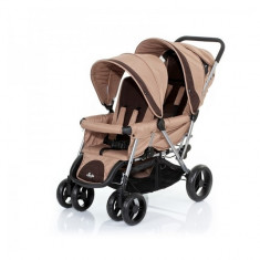 Carucior Tandem Plus Circle Beige dark brown ABC Design foto