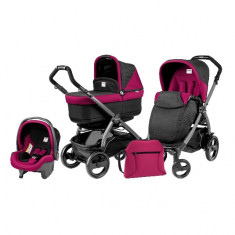 Carucior 3 in 1 Book Plus 51 Black Pop-Up Fleur Peg Perego foto