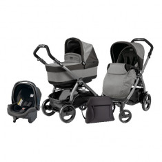 Carucior 3 in 1 Book Plus 51 Black Pop-Up Aquamarine Peg Perego foto