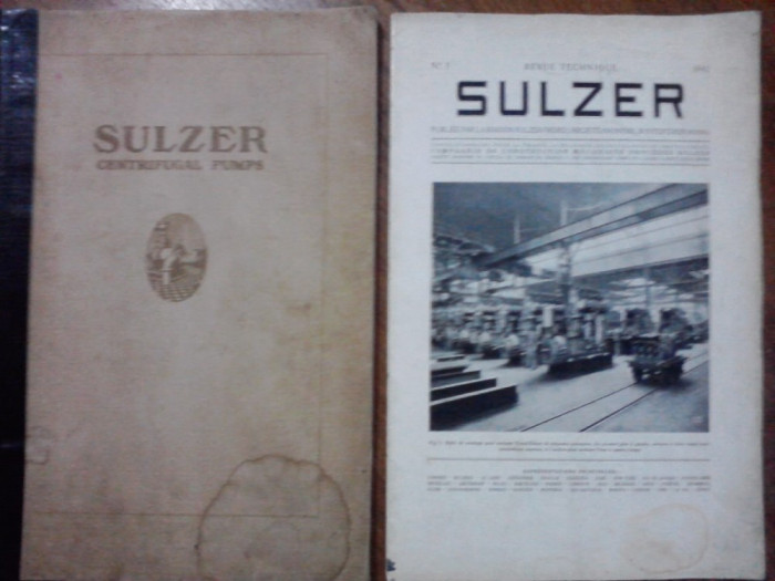 Catalog pompe centrifugale SULZER 1927 / C45P