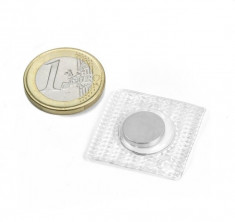 Magnet neodim disc pentru cusut cu PVC patrat, diametru 12 mm foto