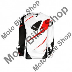 MBS Tricou motocross Ufo Plast Revolution, alb, M, Cod Produs: MG04391WM foto