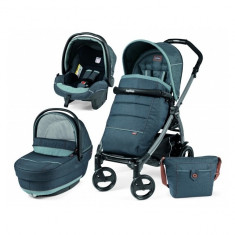 Carucior 3 in 1 Book Plus 51 Black Completo SL BlueDenim Peg Perego foto