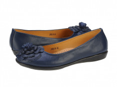 Balerini piele casual dama Eldemas Consuello navy 20622ANAVY foto