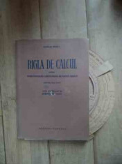 Rigla De Calcul - Nicolae Borza ,532734 foto