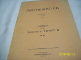 Mathematica- vol XX- omagiu d. pompeiu- 1944- lb. franceza