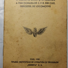 CFR - STATUT SOC. "SPERANTA" IN CAZ DECES SI INVALID. A PERS CFR - CLUJ 1939