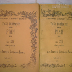 Piese romanesti din sec. XIX- album Georgeta S. Barnea-partituri * 2 vol.