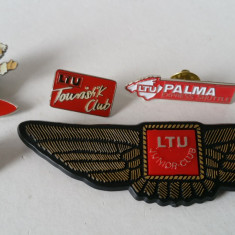 set 6 insigne aviatie: LTU Airways Junior, Touristik Club, Palma Express Shuttle