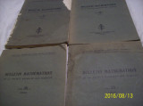 Bulletin mathematique- 1936- 1937- 4 carti- lb. franceza