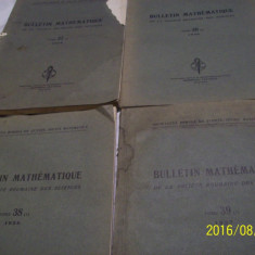 bulletin mathematique- 1936- 1937- 4 carti- lb. franceza